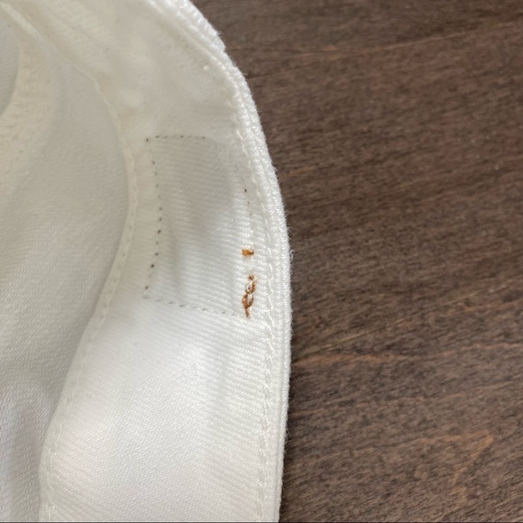 American Eagle White Denim Shorts with Sequins - Picture 4 of 8